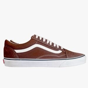 VANS Old Skool Skate Shoes Men Size 12 Brown White Rain Drum Sneakers